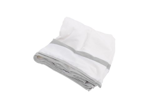 Baby Doll Bedding Modern Hotel Style Nuetral Crib Skirt/Crib Dust Ruffle, Grey