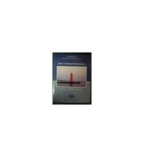 Basic College Mathematics by Jeffrey Slater