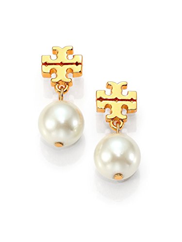 Trendy T Gold Pearl Studs