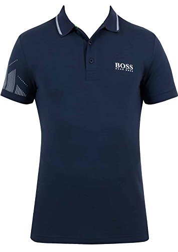 Hugo Boss 'Paule Pro' Collared Polo Shirt, Navy