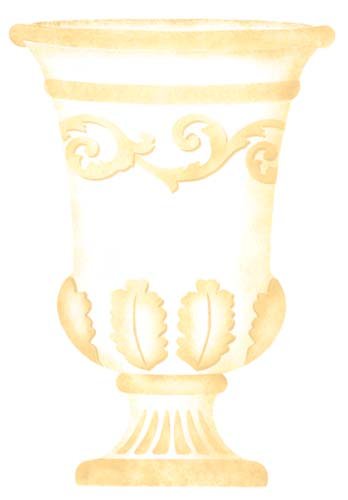 Algopix Similar Product 17 - Designer Stencils Medium Topiary Urn