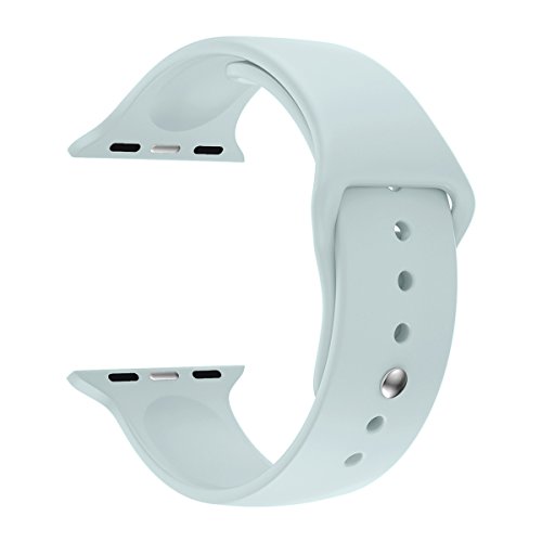 Apple Watch Replacement Band - Valuebuybuy Soft Silicone Replacement Sports Wristbands Straps for Apple Wrist Watch iWatch All Models Formal Colors S/M Size-38mm/Turquoise