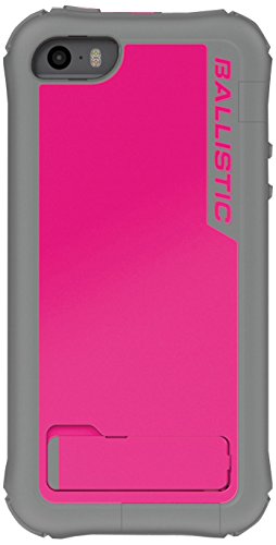 Ballistic Every1 Series Case for iPhone 5/5s - Retail Packaging - Raspberry Pink/Charcoal Gray