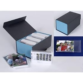 Archival Accent Print Storage Kit with Clear File Boxes, Holds Up to 1072 4 x 6 Prints