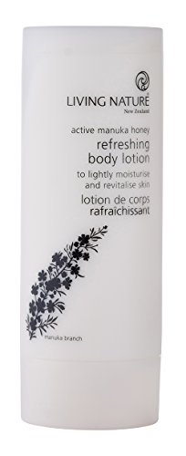 Natural Body Lotion, Refreshing and Light with Manuka Honey and Shea, for Dry Skin by Living Nature