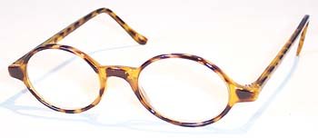 Plastic Tortoise Oval Frame Reading Glasses