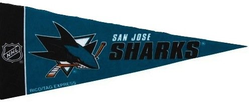 NHL Mini San Jose Sharks Pennant, (2-Pack)