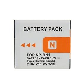 iSmart NP-BN1 3.6V 630mAh Rechargeable Li-ion Battery Pack for Sony DSC-W310/DSC-W320/DSC-TX7/DSC- + Worldwide free shiping