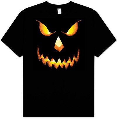 PUMPKIN Jack-oLantern Scary Halloween Costume Adult T-shirt Tee Shirt