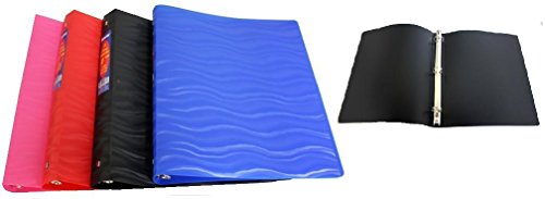 

1 Inch Poly Flexi Binder - Wave Design [48 Pieces] *** Product Description: 1 Inch Poly Flexi Binder With Wave Line Design.3 Ring Binder With Double Booster.Measures: 9.8 X 11.6 X 1.5 Inches Color: Pink, Red, Blue, Blackpattern: Wave Line Design ***