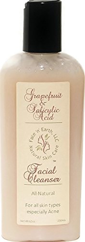 

Organic Grapefruit, Vitamin C & Salicylic Acid Cleanser - Acne Deep Pore- Vegan - Alcohol, Paraben, SLS, Sulfate & Phthalate, Fragrance & Oil Free - NOW COMES WITH SAMPLES FOR YOU TO TRY