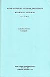 Anne Arundel County, Maryland marriage records, 1777-1877