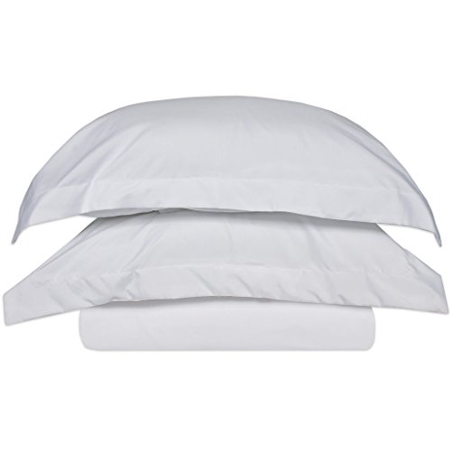 1500 Series Supreme Quality 3pc Duvet Cover Set - Full/Queen, White