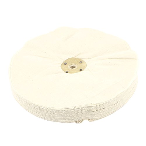 

Beige 1/2" x 10" Round Design Polish Buffing Wheel Cotton Pad