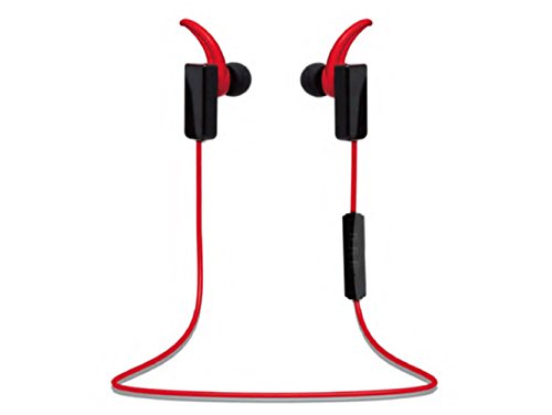 Giga Goods Bluetooth 4.0 In-Ear Headphones with Built-in Mic, Red, Compatible with iPhone 6, 5, 5c, Samsung, Motorola and More