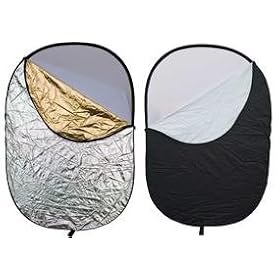 Studiohut 40x60 Oval 5 in 1 Photography Multi Reflector Portrait Studio Collapsible Round Reflector