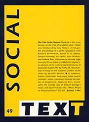 A Yale Strike Dossier (Volume 14) (Social Text) by Cary Nelson