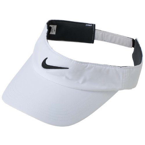 Algopix Similar Product 9 - Nike Golf Tech Visor (White/Black)