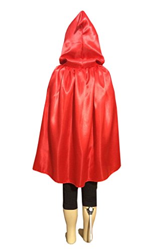 Seasofbeauty Red Cloak with Hood M