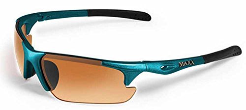 Maxx Sunglasses Storm Turquoise Frame HD Amber Lenses
