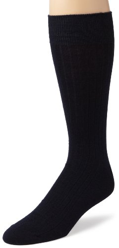 ECCO Men's Merino Wool Dress Sock,Navy,10 to 13