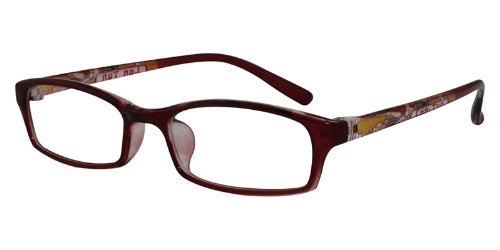 EyeBuyExpress Rectangle Burgundy Reading Glasses Readers