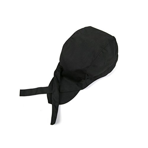 WINOMO Chefs Cap Kitchen Catering Skull Cap Ribbon Cap Turban
