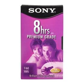 160-Minute Premium-Grade VHS Videocassette