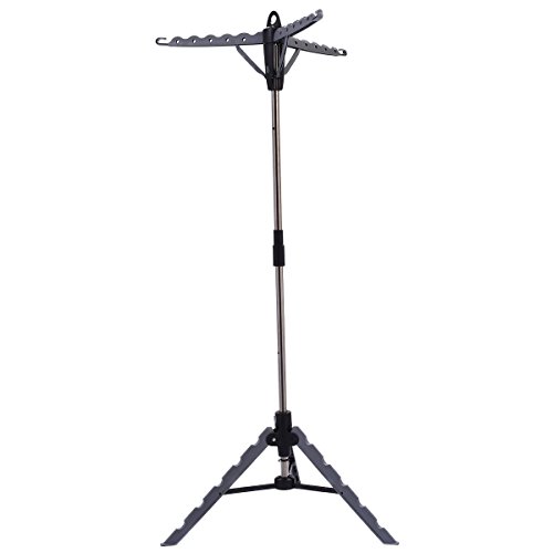 Algopix Similar Product 3 - TANGKULA Tripod Rack Clothes Hanger