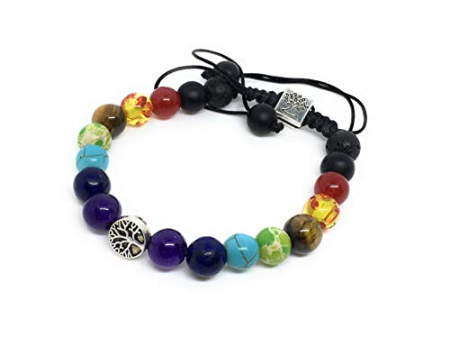 Algopix Similar Product 2 - Om My Yogi Chakra Tree of Life Charm