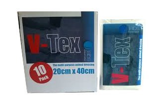 

V-Tex Animal Dressing - 20cm x 40cm - Great Value Multi Purpose Animal Dressing / Poultice - Available Individually Or As A Box Of 10 - Great If Your Horse Or Pony Has An Abscess