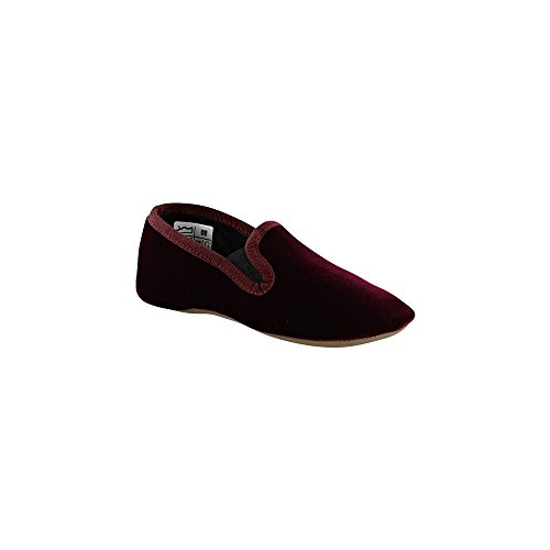 Algopix Similar Product 1 - Pepe Velvet Slip Ons (25, Burgundy)