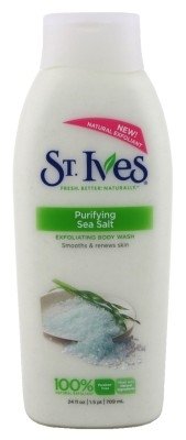 St. Ives Body Wash Purifying Sea Salt Exfoliating Body Wash, 24 Ounce
