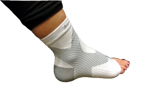 SureSport Ultra 8 Compression Foot / Ankle Sleeve(White and Grey)