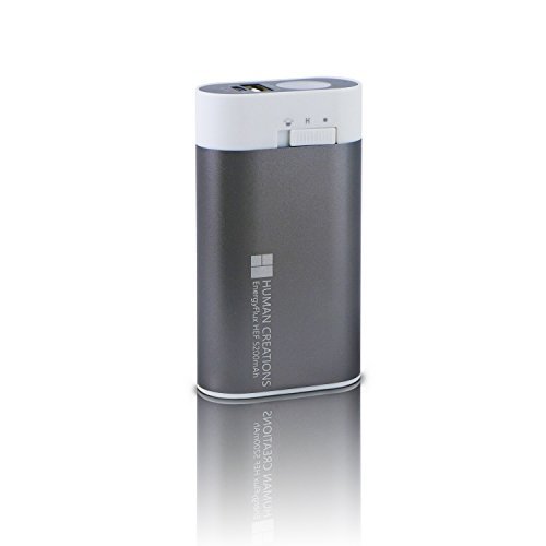 EnergyFlux HEF 5200mAh Rechargeable Hand Warmer/External Battery Pack with 100lm LED Flashlight