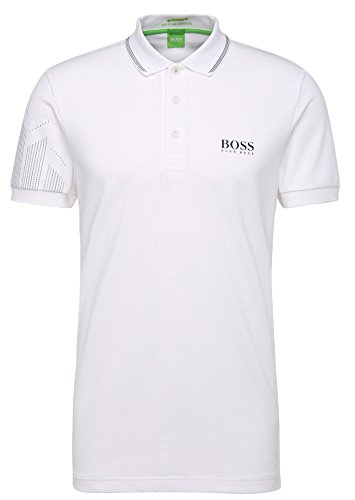 Hugo Boss Collared Polo 'Paule Pro' Shirt, White