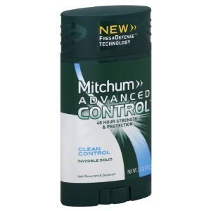 Mitchum Advanced Control Clean Control Antipersirant Deodorant 2.7 oz. (Pack of 6)