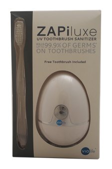 Violife Zapi Luxe UV Toothbrush Sanitizer, Pearl White