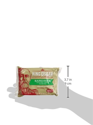 King Oscar Two-layer Sardines in Olive Oil Cross-Pack 3 