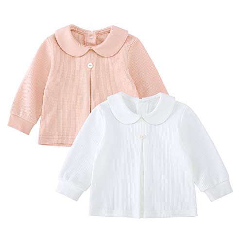 Algopix Similar Product 12 - pureborn 2 Pack Baby Girls Cotton Solid