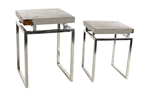 Algopix Similar Product 14 - Benzara Modish Table Set of 2 in Teak