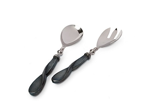 Algopix Similar Product 10 - Eclipse Salad Serving Set Steel Blue