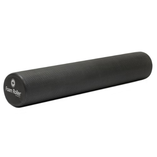 STOTT PILATES Full Foam Roller Deluxe - (Black), 36 Inch / 92 cm