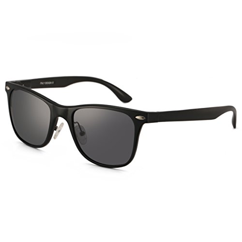 Dollger Polarized Wayfarer Sunglasses for Cycling Driving Fishing Metal Frame
