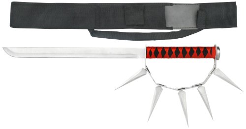 

BladesUSA Kunoich Ninja Sword with 5 Spikes