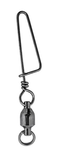 Ball Bearing Swivel with Coastlock Snap, Welded Ring (Size 4 + 4 (90lb) 10 Pack)