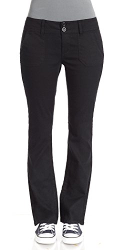 

WallFlower Juniors Long Inseam Legendary Bootcut Chino Pants