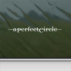 A Perfect Circle White Sticker Decal Rock Band White Car Window Wall Macbook Notebook Laptop Sticker Decal