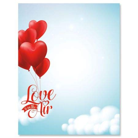 Algopix Similar Product 3 - Love in The Air Letter Papers  Set of