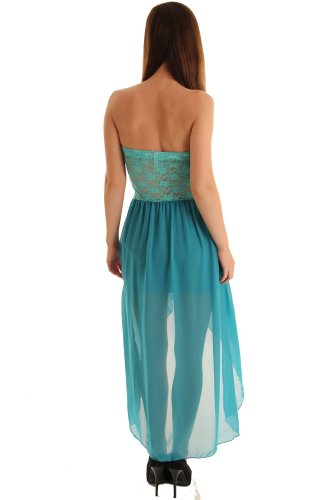 

DHStyles Women's Sexy Sheer Lace High-Low Dress